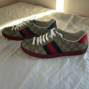 Gucci blue and red sneakers. Only worn a few times